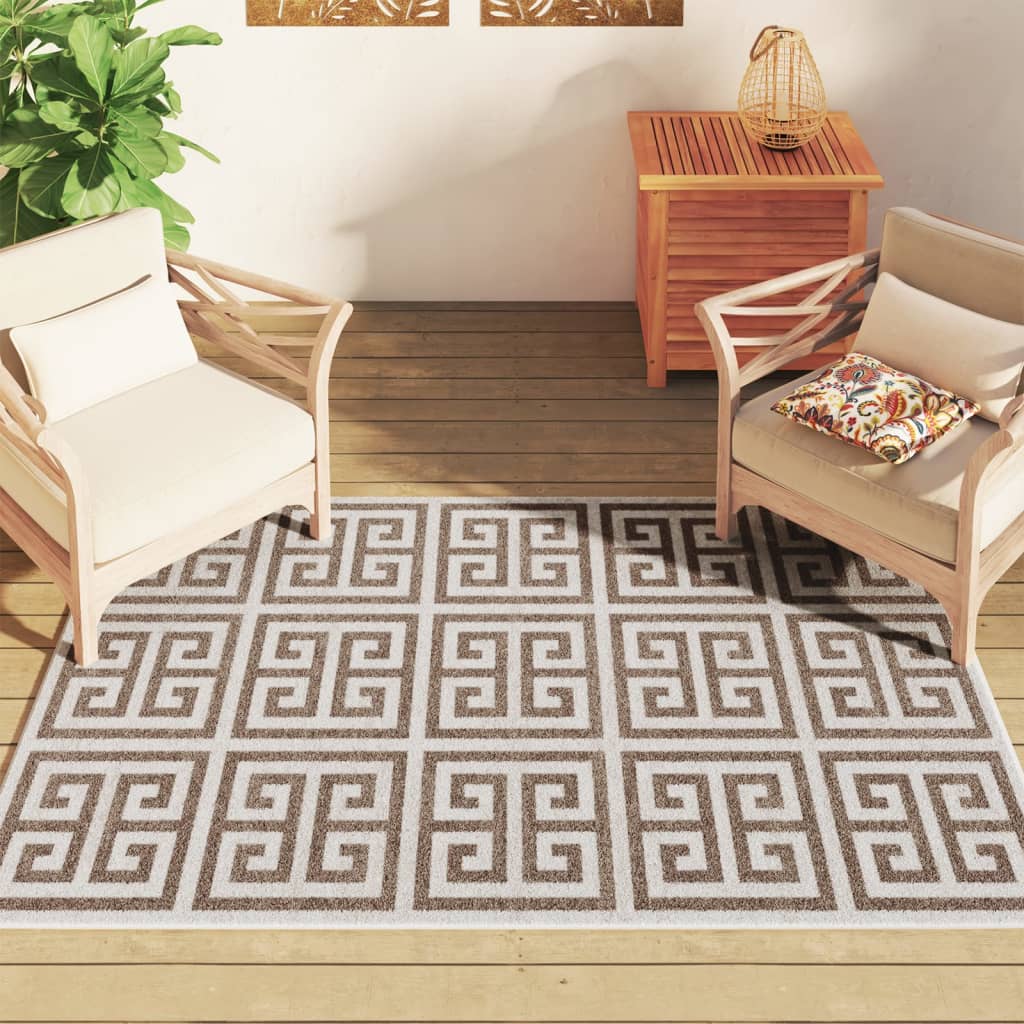 Tapis Vidaxx pour intérieur et extérieur, poils ras, 120x180 cm, multicolore