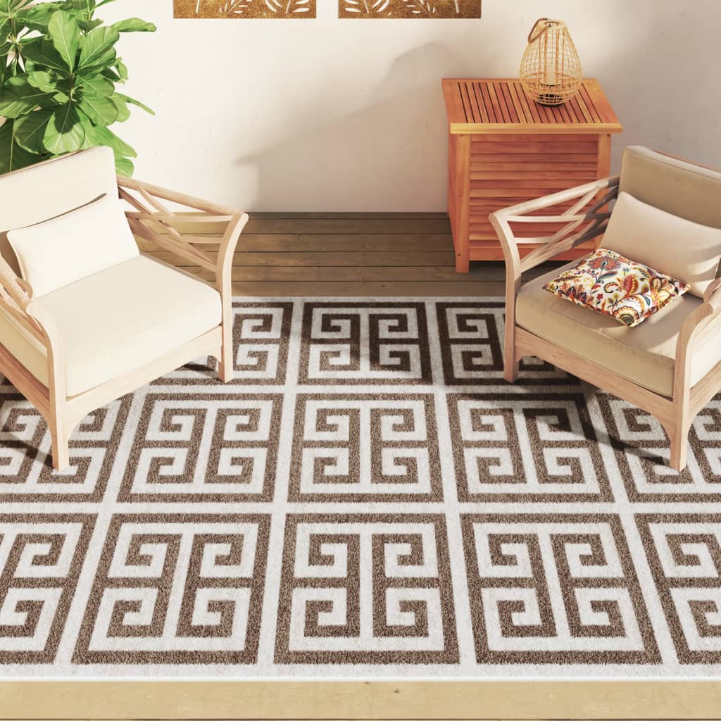 Tapis Vidaxx pour intérieur et extérieur, poils ras, 160x230 cm, multicolore
