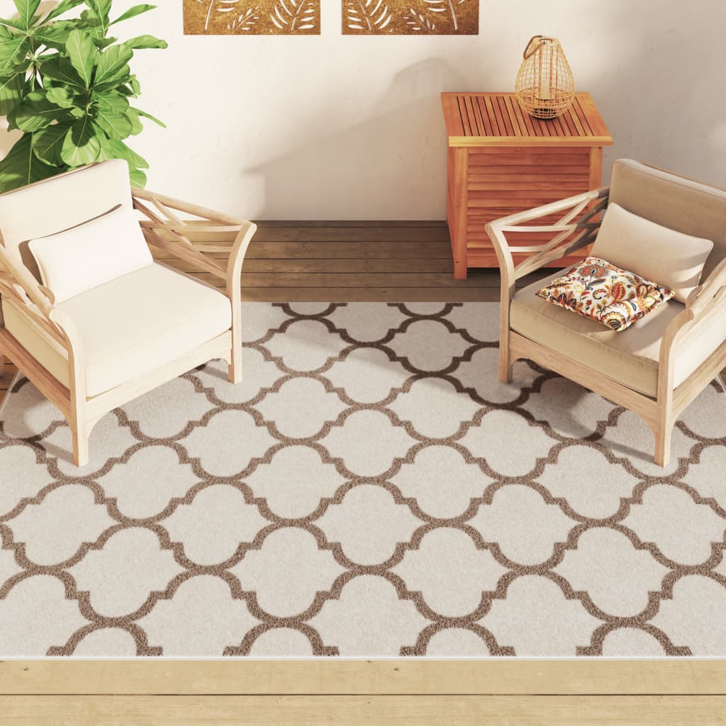 Tapis Vidaxx pour intérieur et extérieur, poils ras, 190x300 cm, multicolore