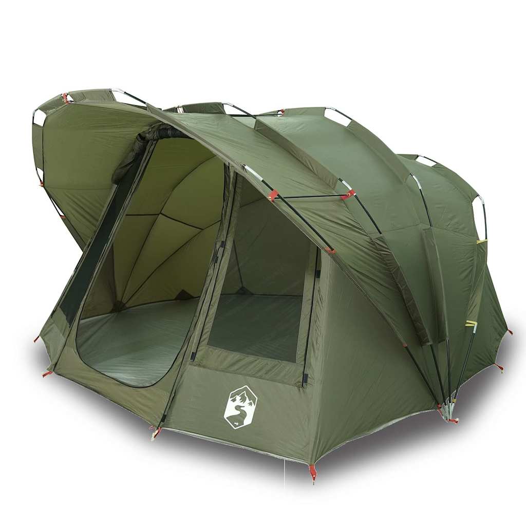 VidaXL tente de pêche 5 personnes imperméable vert olive