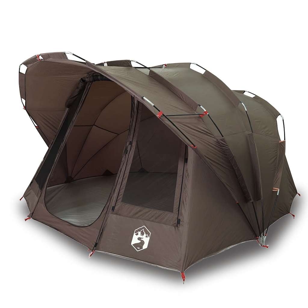 VidaXL tente de pêche 5 personnes imperméable marron