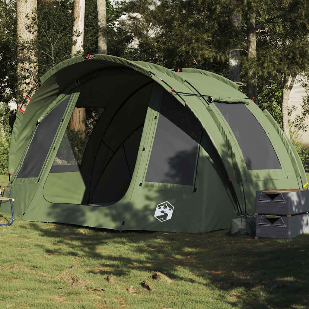 VidaXL tente de pêche 2 personnes imperméable vert olive