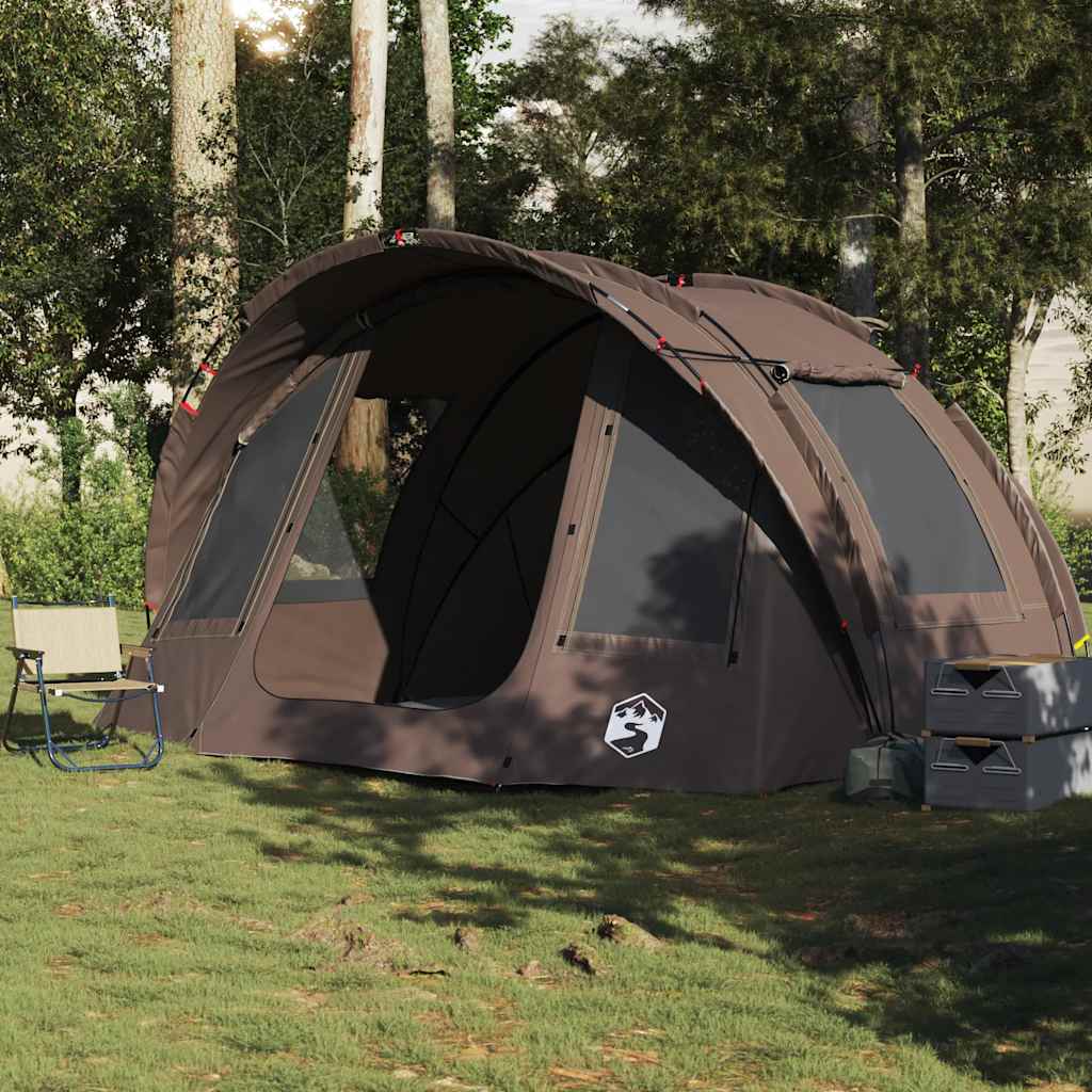 VidaXL tente de pêche 2 personnes imperméable marron