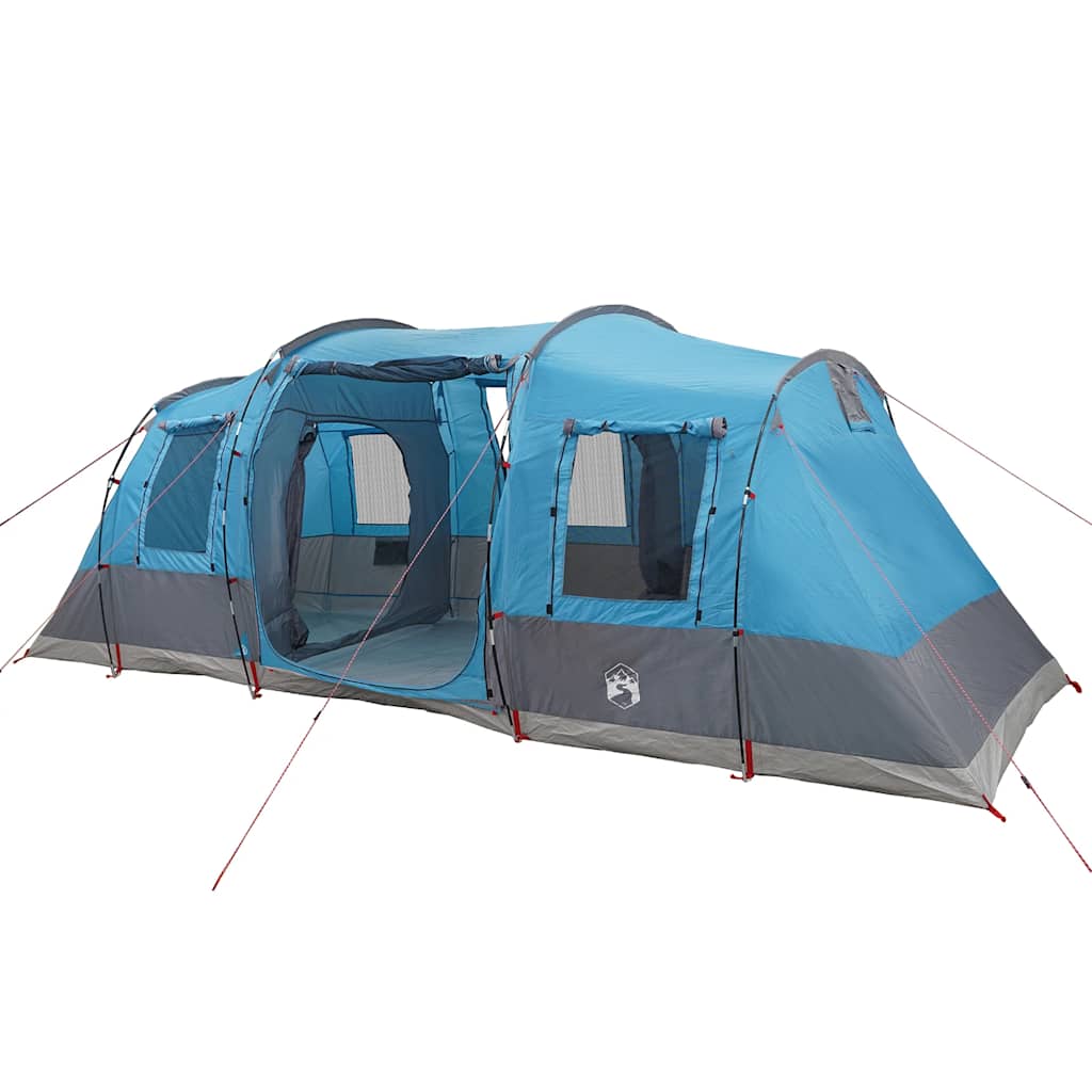 Tente tunnel VidaXL 4 personnes imperméable bleue
