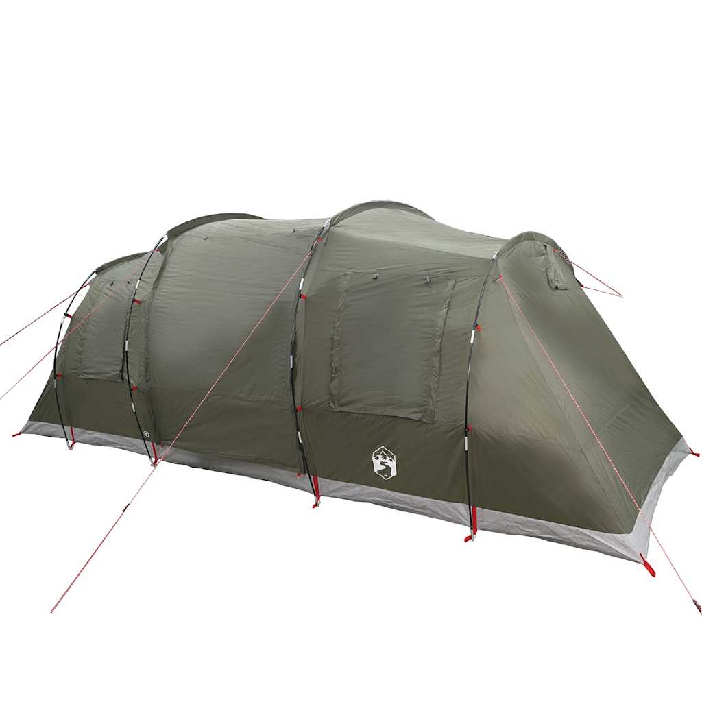 Tente tunnel VidaXL 6 personnes imperméable vert olive