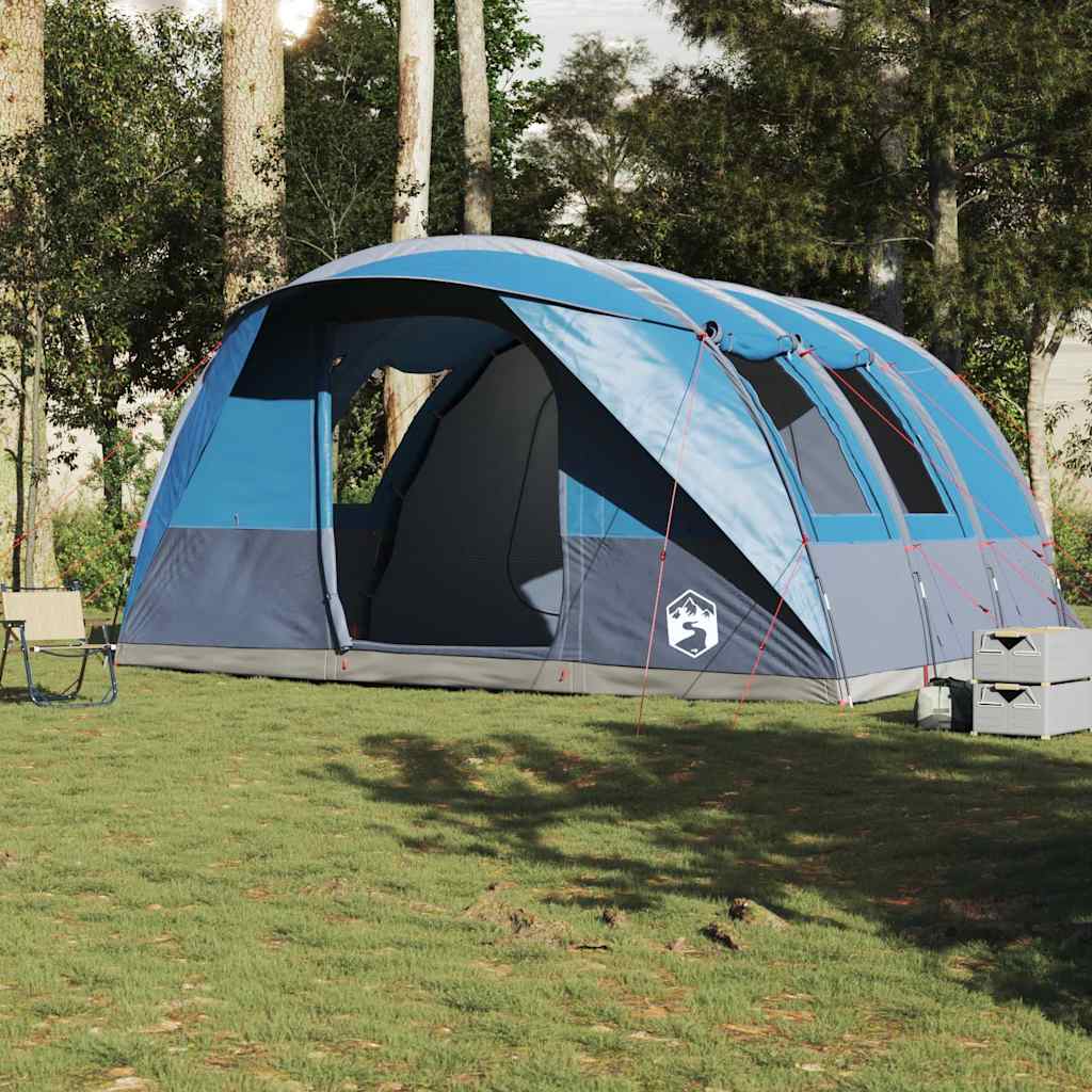 Tente tunnel VidaXL 5 places imperméable bleue