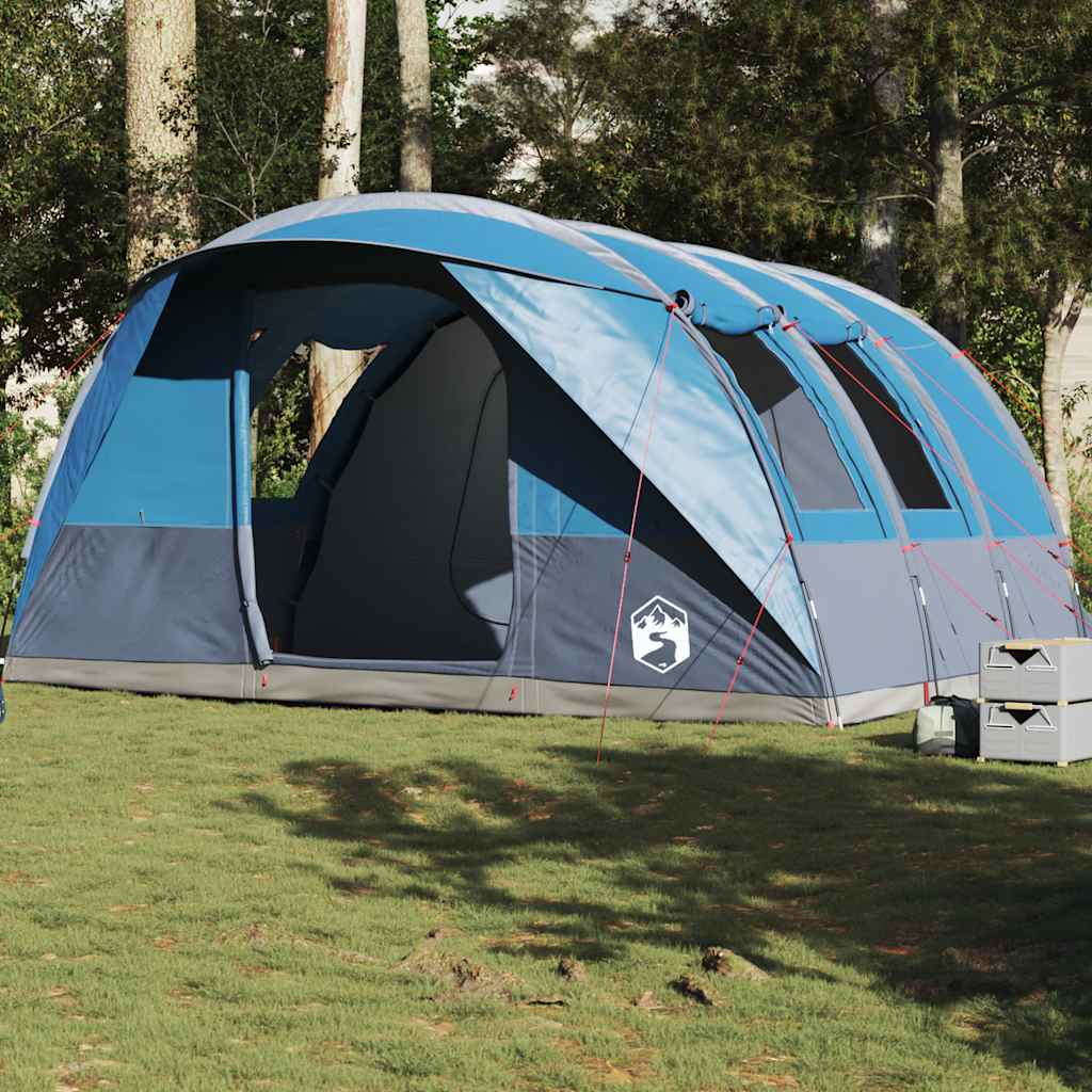 Tente tunnel VidaXL 5 places imperméable bleue