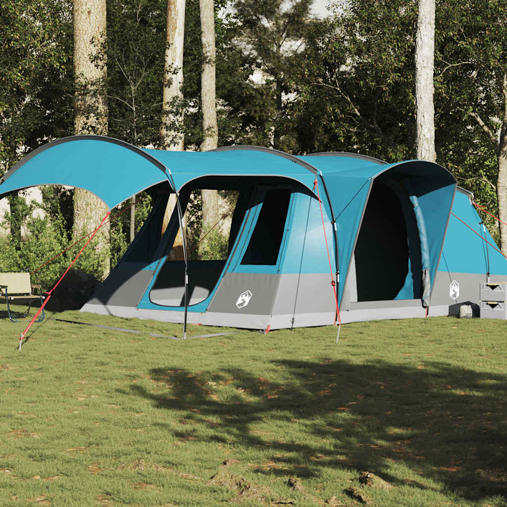 Tente tunnel VidaXL 5 places imperméable bleue