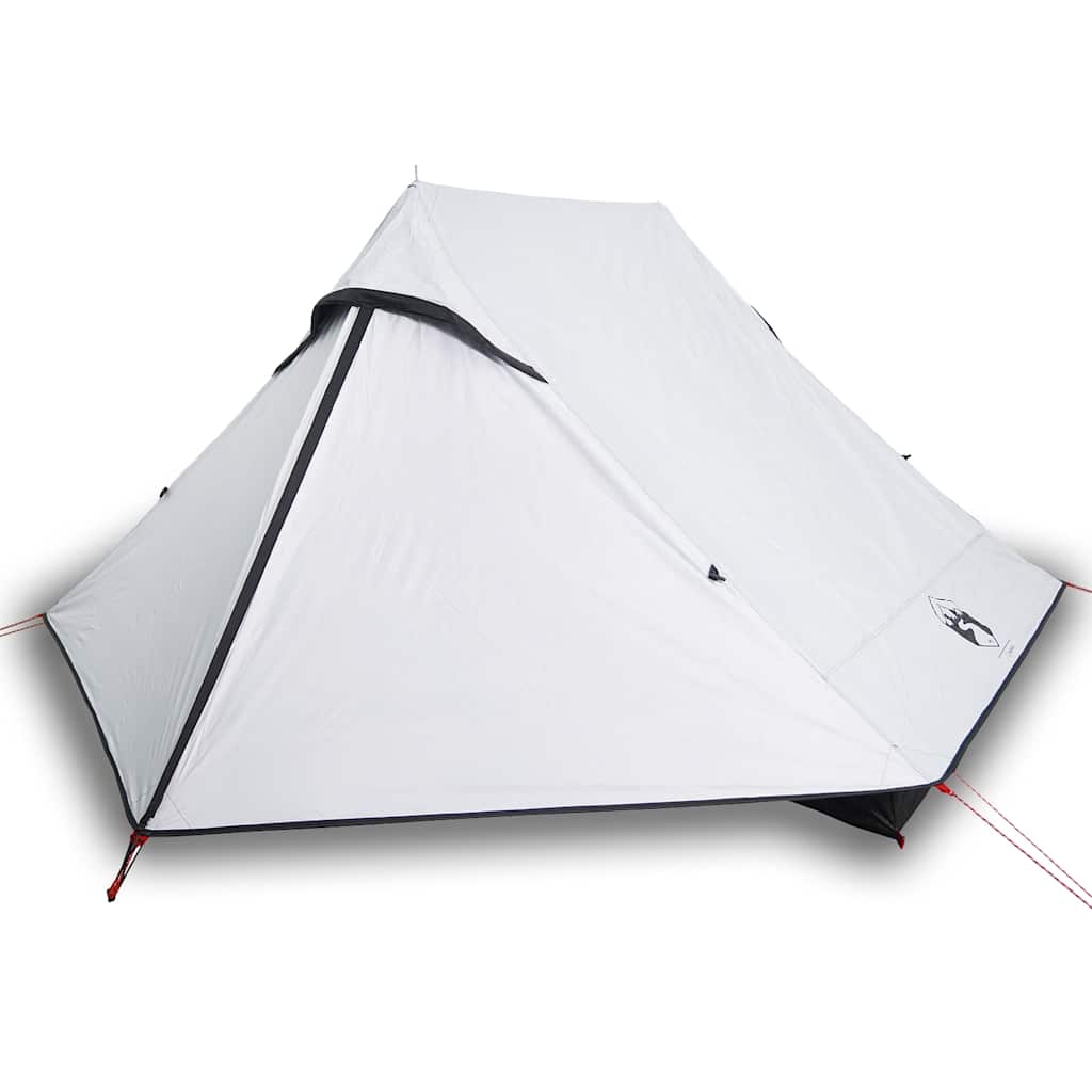 Tente VidaXL 2 personnes tissu occultant imperméable blanc