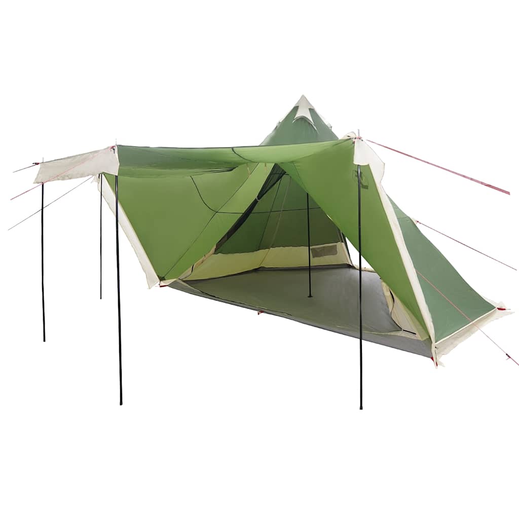 VidaXL tente tipi 6 personnes imperméable vert