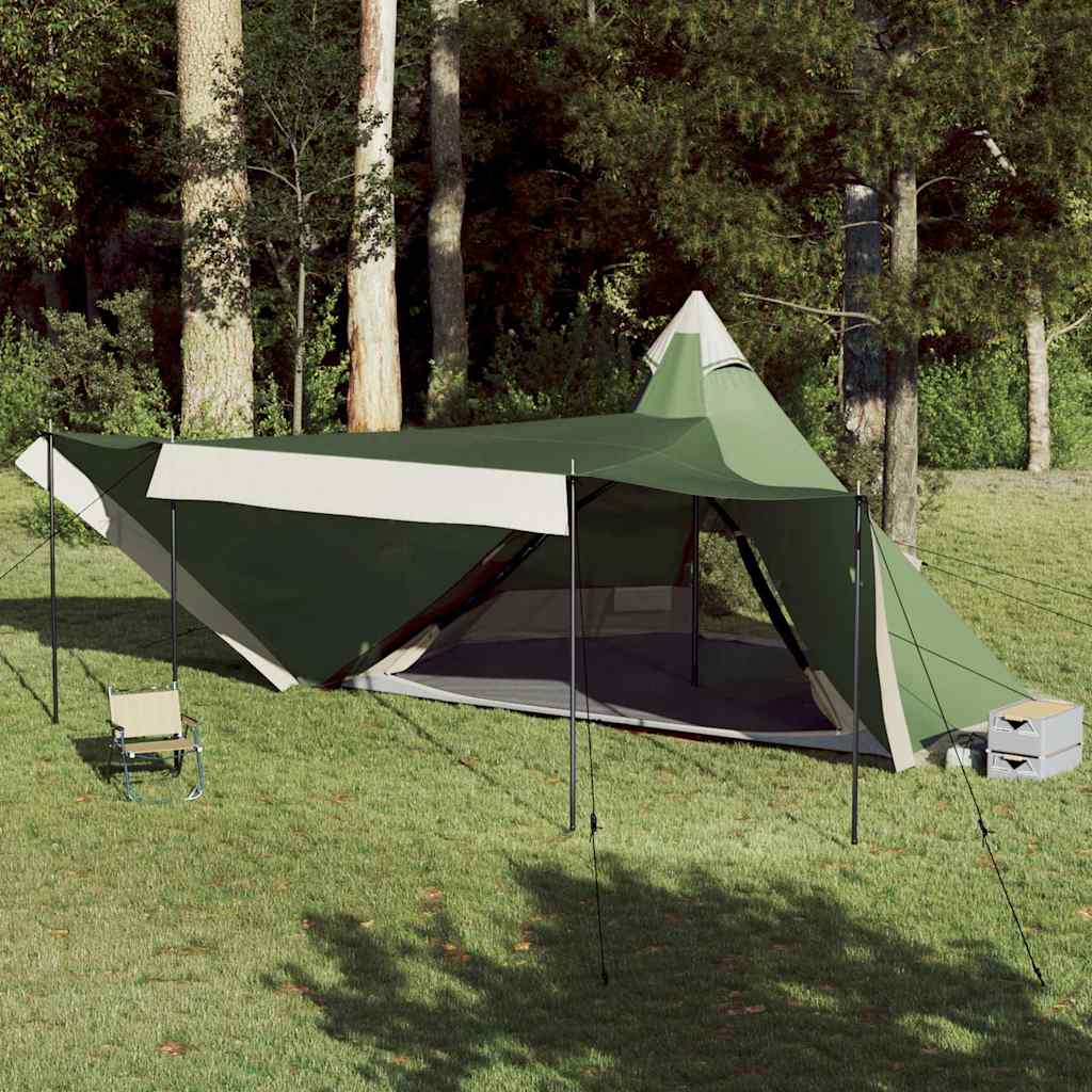 VidaXL tente tipi 6 personnes imperméable vert
