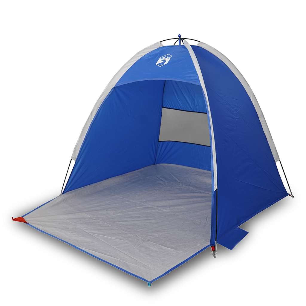 VidaXL tente de plage 3 personnes imperméable bleu azur