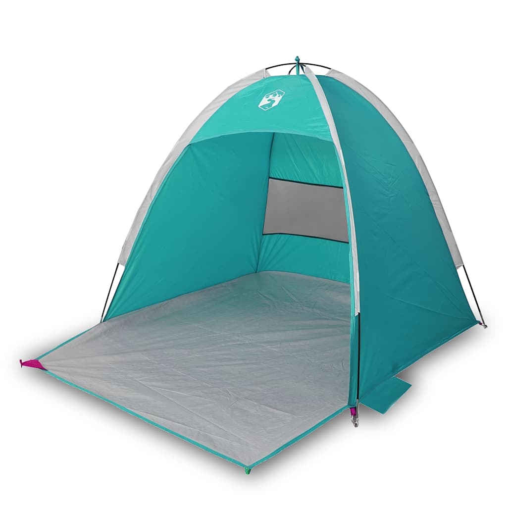 VidaXL tente de plage 3 personnes imperméable vert d'eau