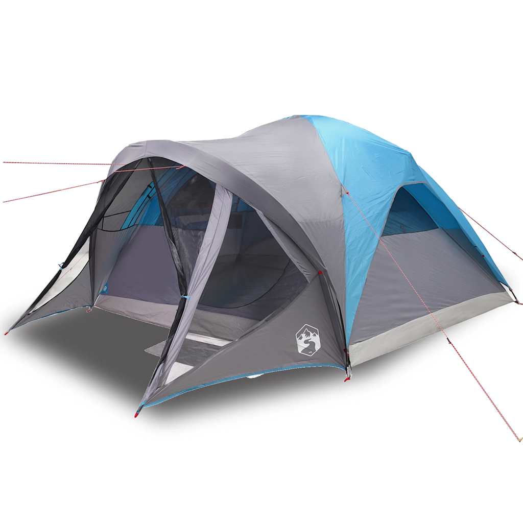 Tente tunnel VidaXL 6 personnes imperméable bleue
