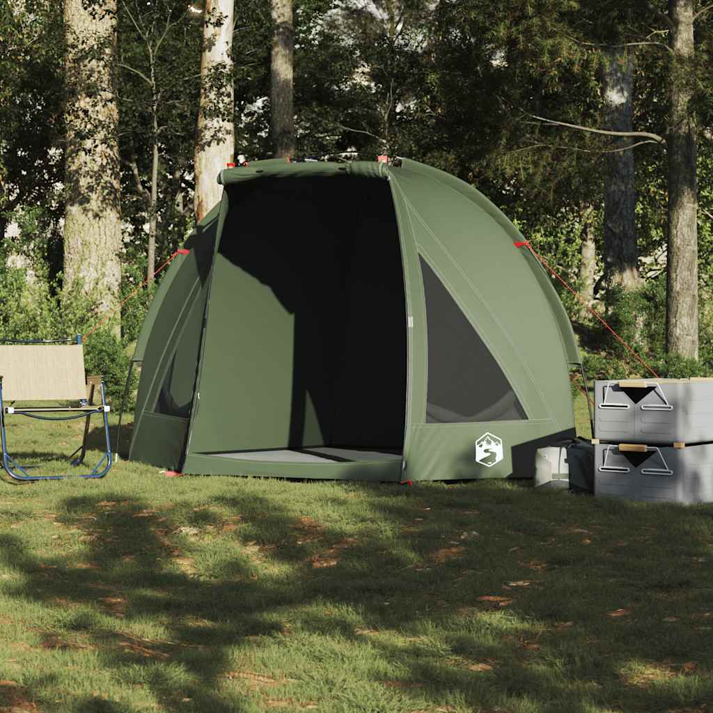 VidaXL tente de pêche imperméable vert olive