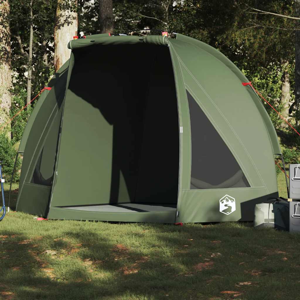 VidaXL tente de pêche imperméable vert olive