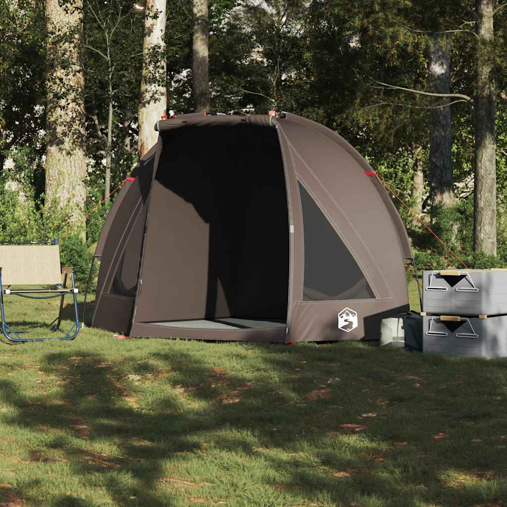 VidaXL tente de pêche imperméable marron