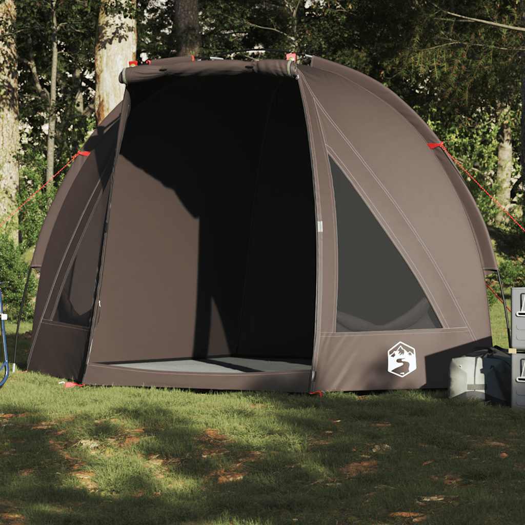 VidaXL tente de pêche imperméable marron