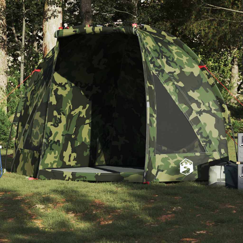 Tente de pêche VidaXL camouflage imperméable