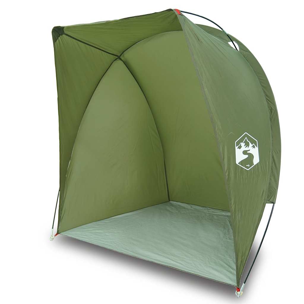 VidaXL tente de pêche imperméable vert olive