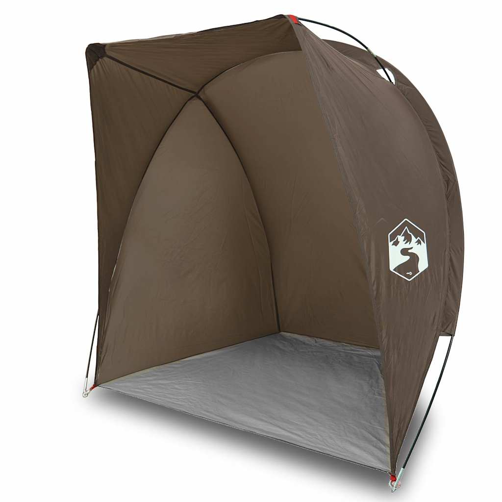 VidaXL tente de pêche imperméable marron