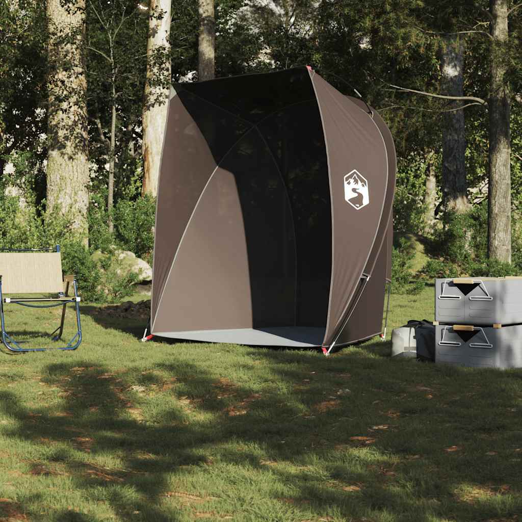 VidaXL tente de pêche imperméable marron