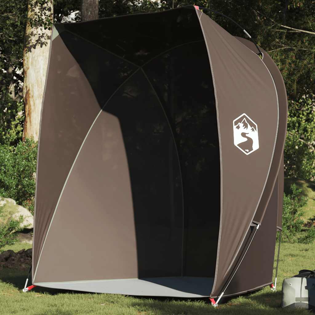 VidaXL tente de pêche imperméable marron