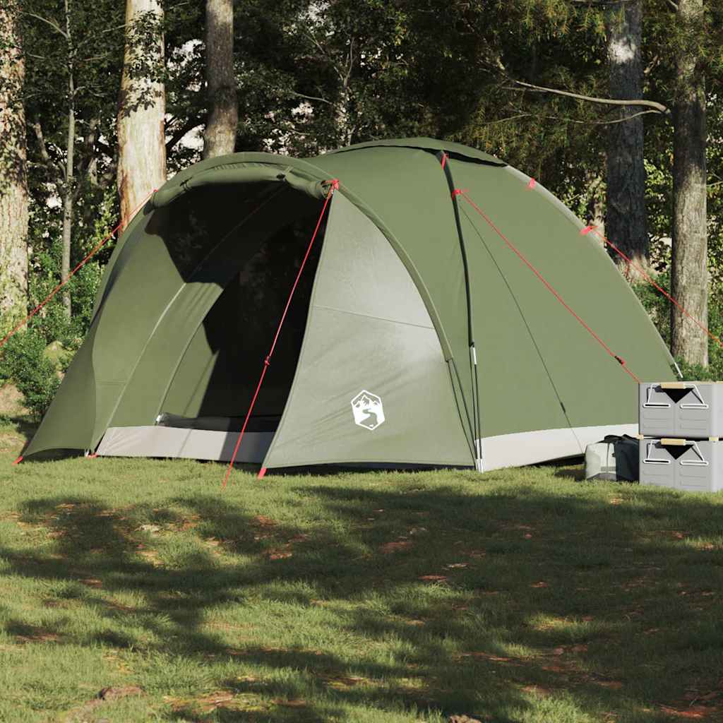 VidaXL tente de pêche 2 personnes imperméable vert olive