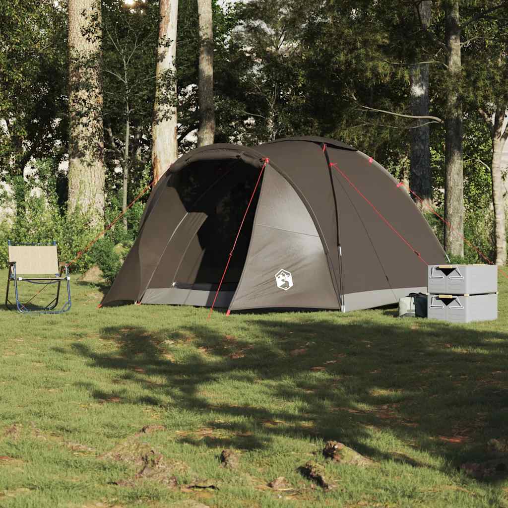 VidaXL tente de pêche 2 personnes imperméable marron