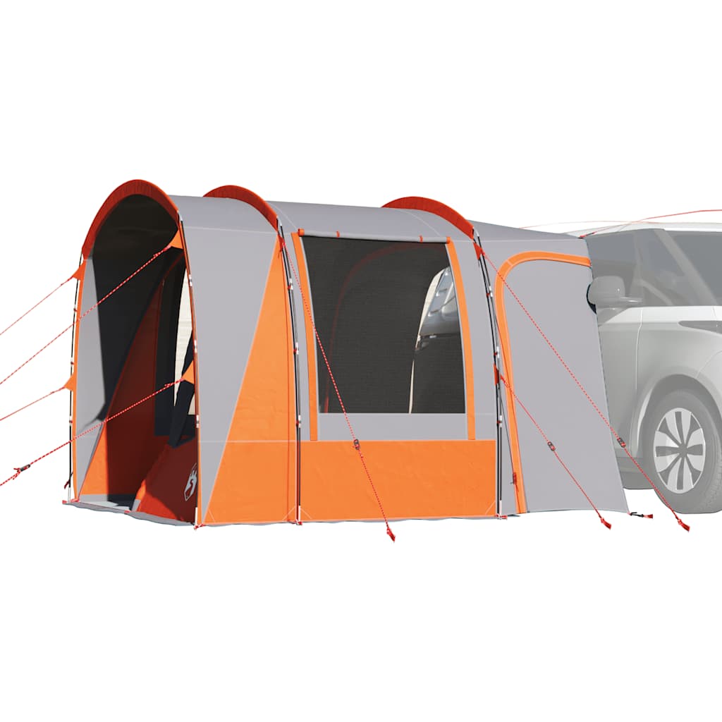 Tente de voiture VidaXL 4 personnes imperméable gris et orange