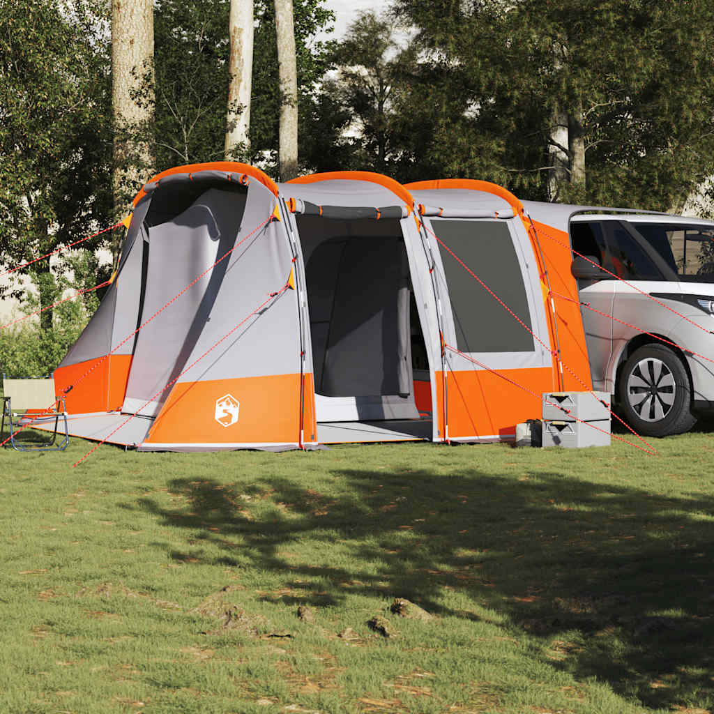 Tente de voiture VidaXL imperméable gris et orange