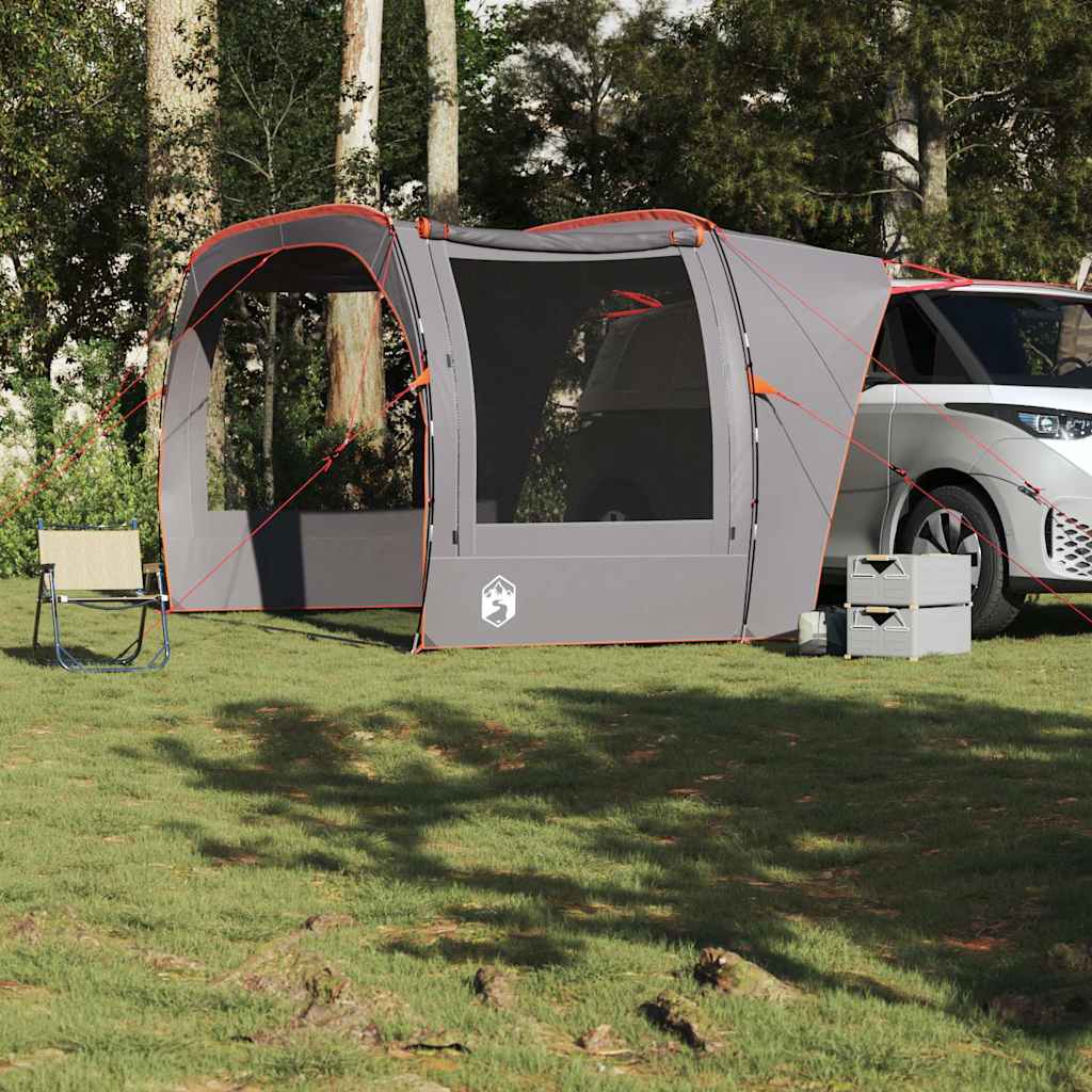 Tente de voiture VidaXL imperméable gris et orange