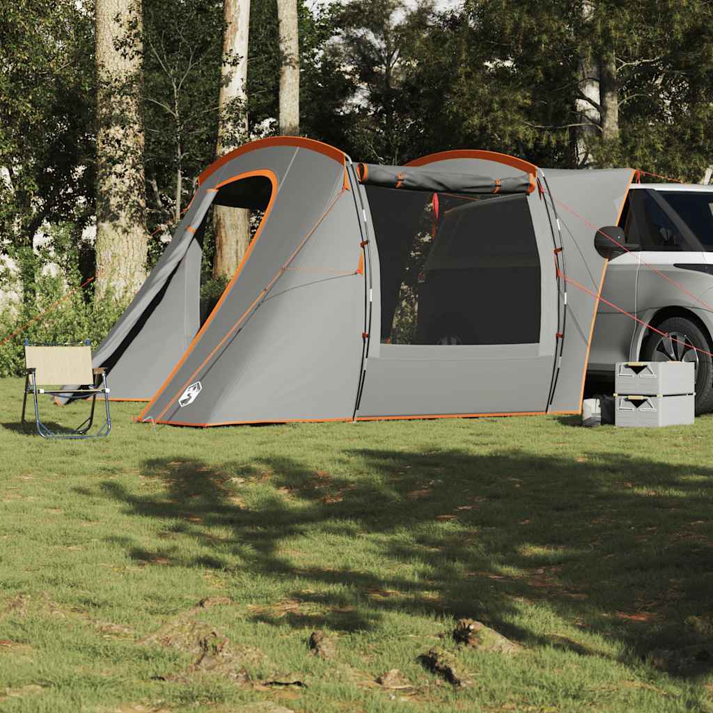 Tente de voiture VidaXL imperméable gris et orange