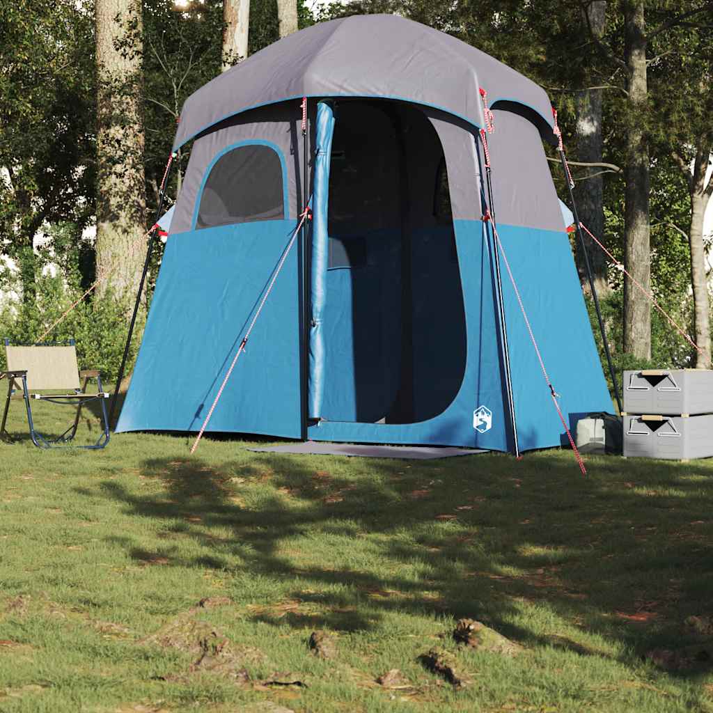 VidaXL tente de douche 2 personnes imperméable bleu