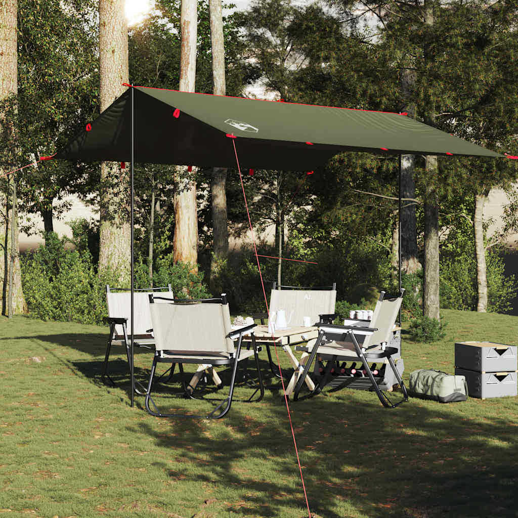 Vidaxx auvent de camping étanche 306x306 cm vert olive