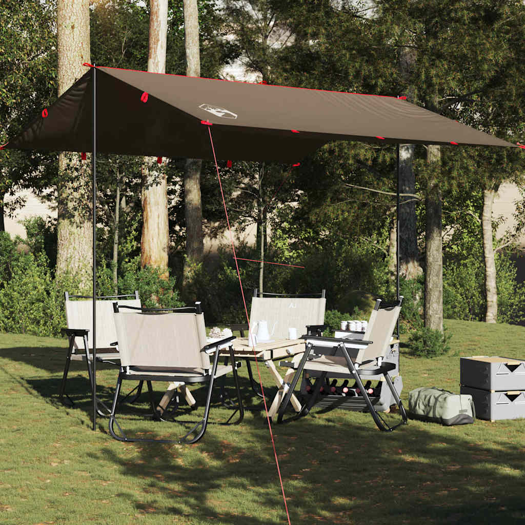 Vidaxx auvent de camping étanche 306x306 cm marron