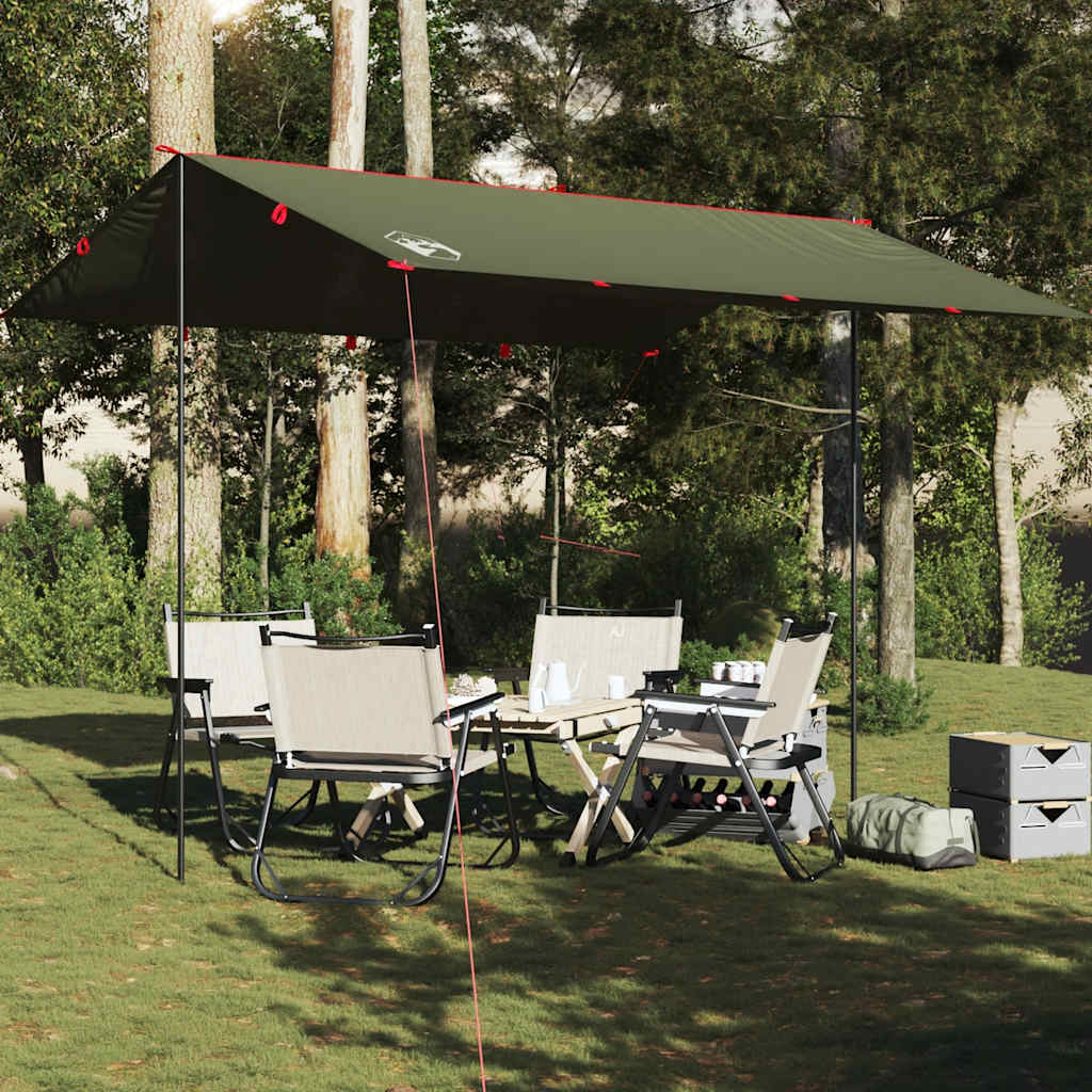 Vidaxx auvent de camping étanche 366x306 cm vert olive