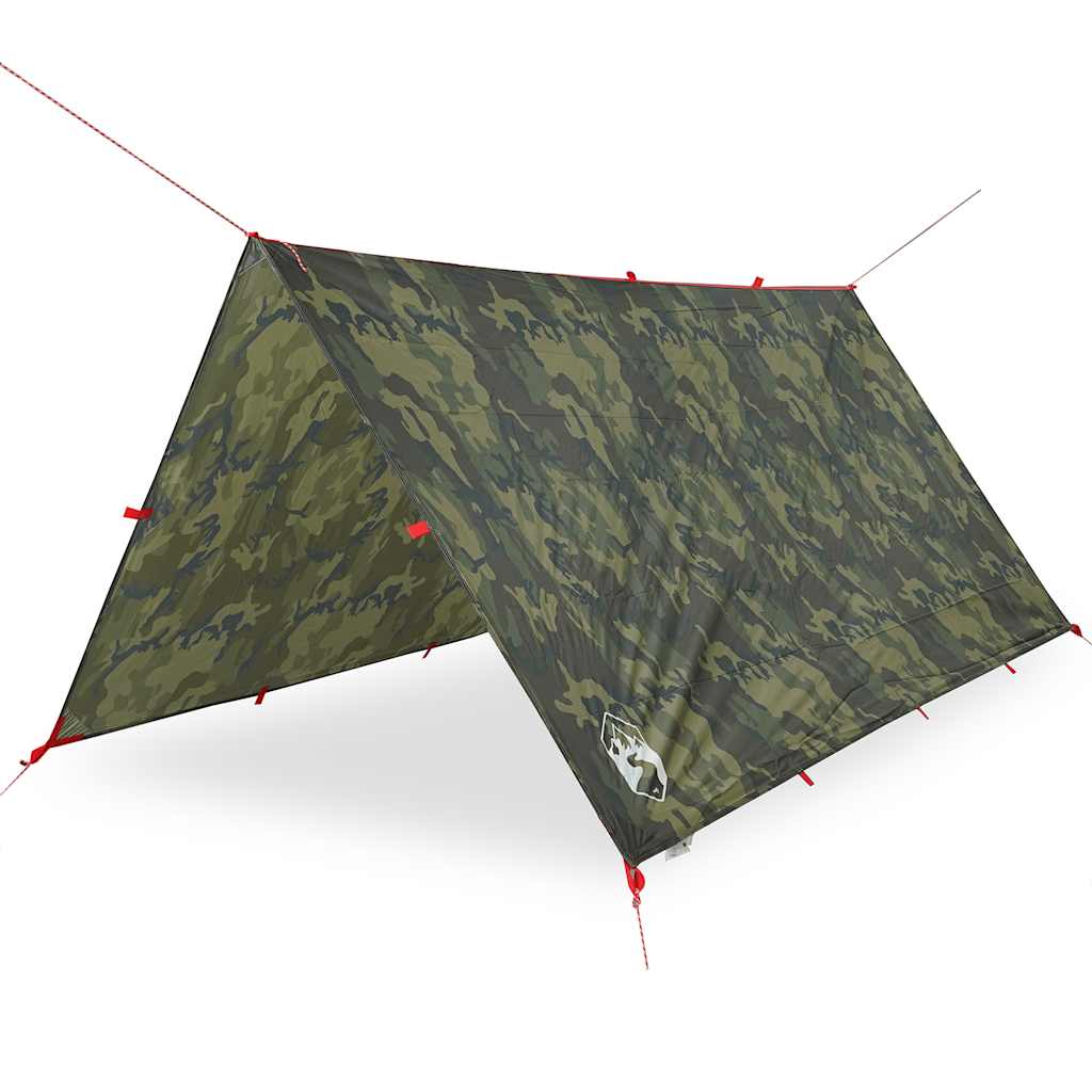 Vidaxx auvent de camping imperméable 366x306 cm camouflage