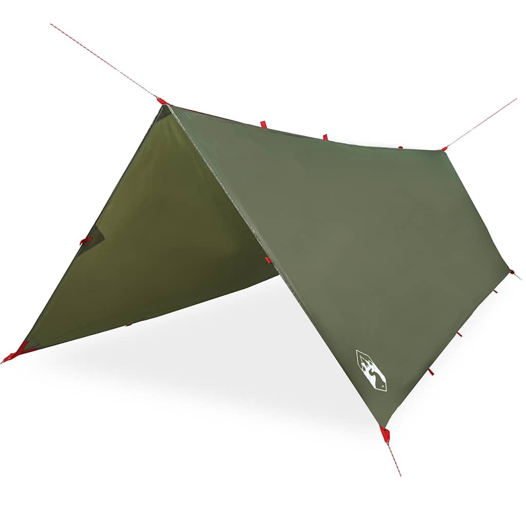 Vidaxx auvent de camping étanche 406x306 cm vert olive