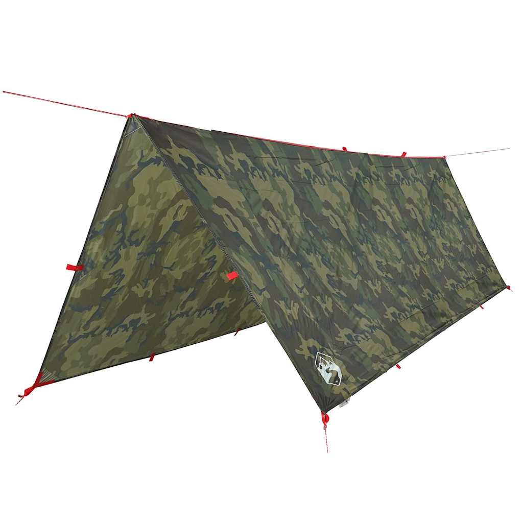 Vidaxx auvent de camping étanche 406x306 cm camouflage