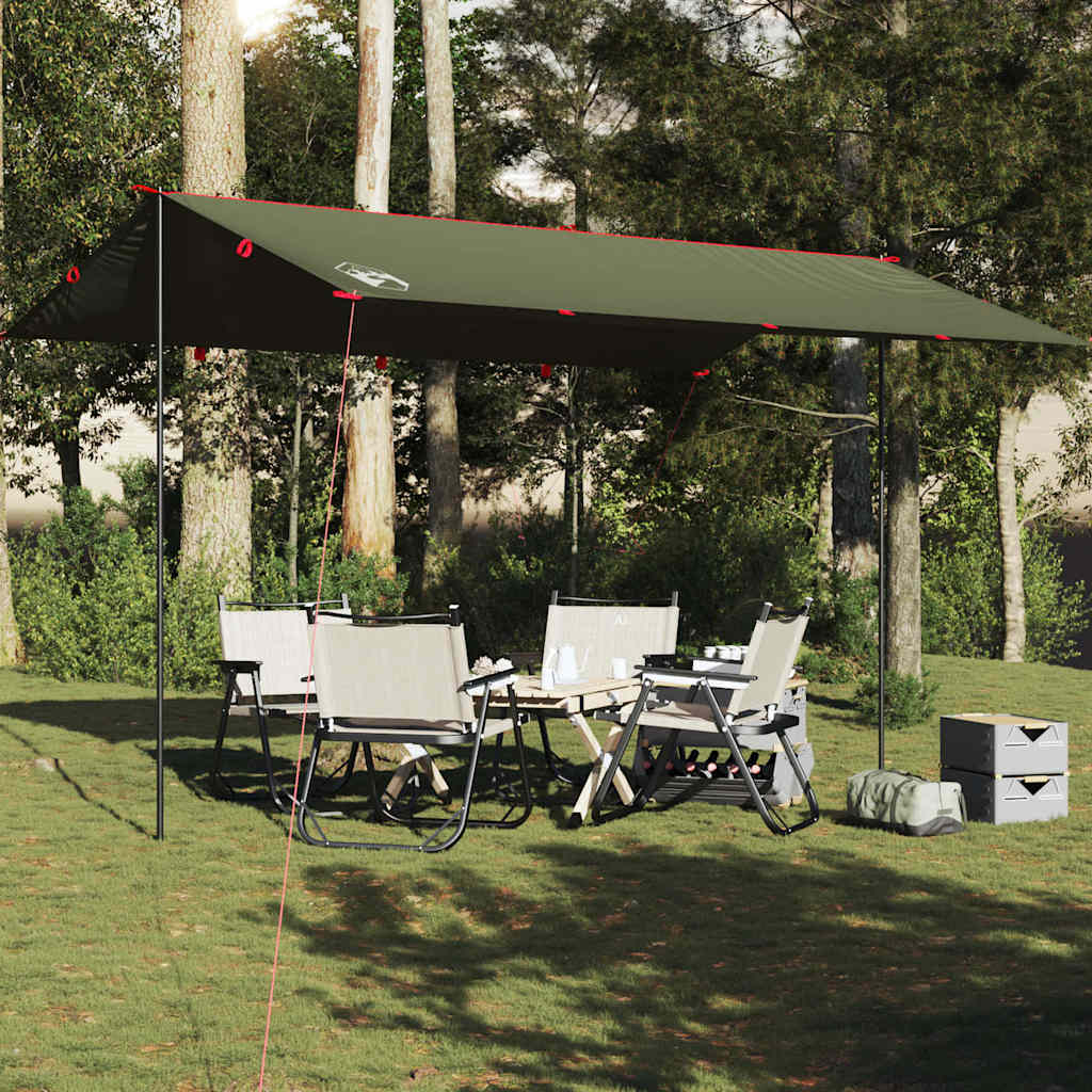 Vidaxx auvent de camping étanche 506x306 cm vert olive