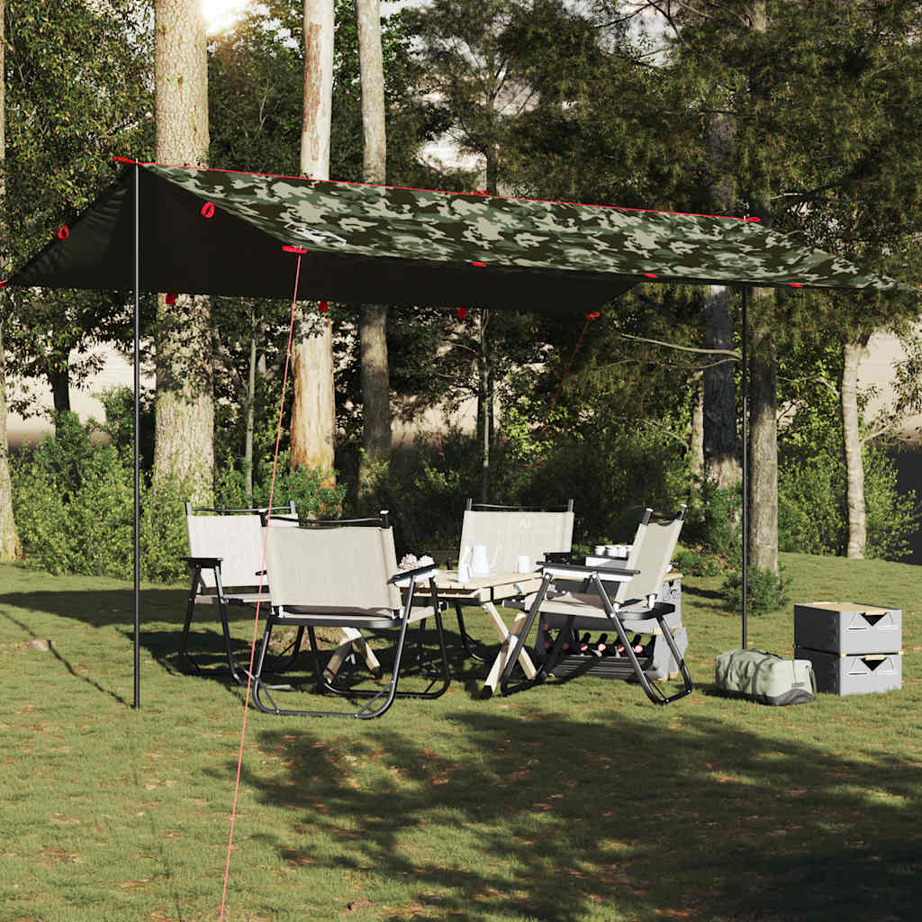 Vidaxx auvent de camping étanche 506x306 cm camouflage