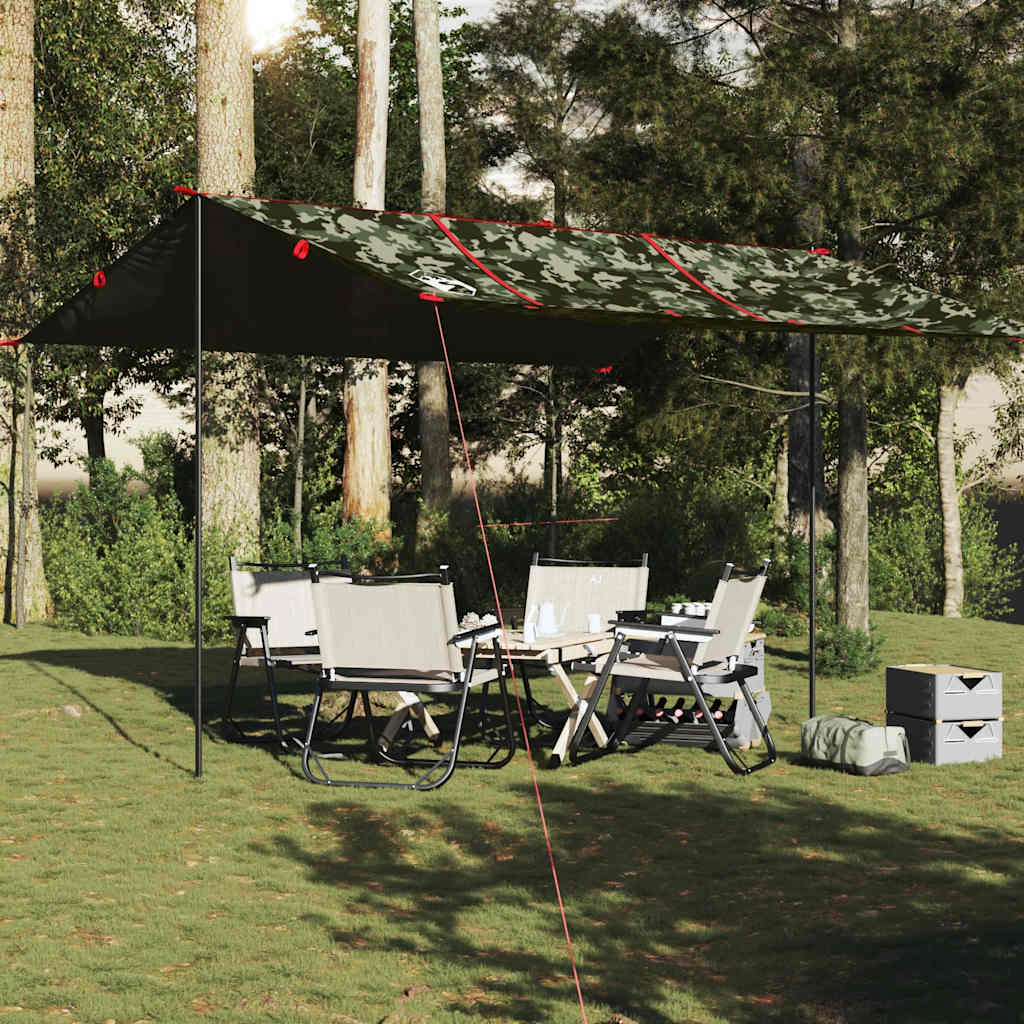 Vidaxx auvent de camping étanche 451x420 cm camouflage