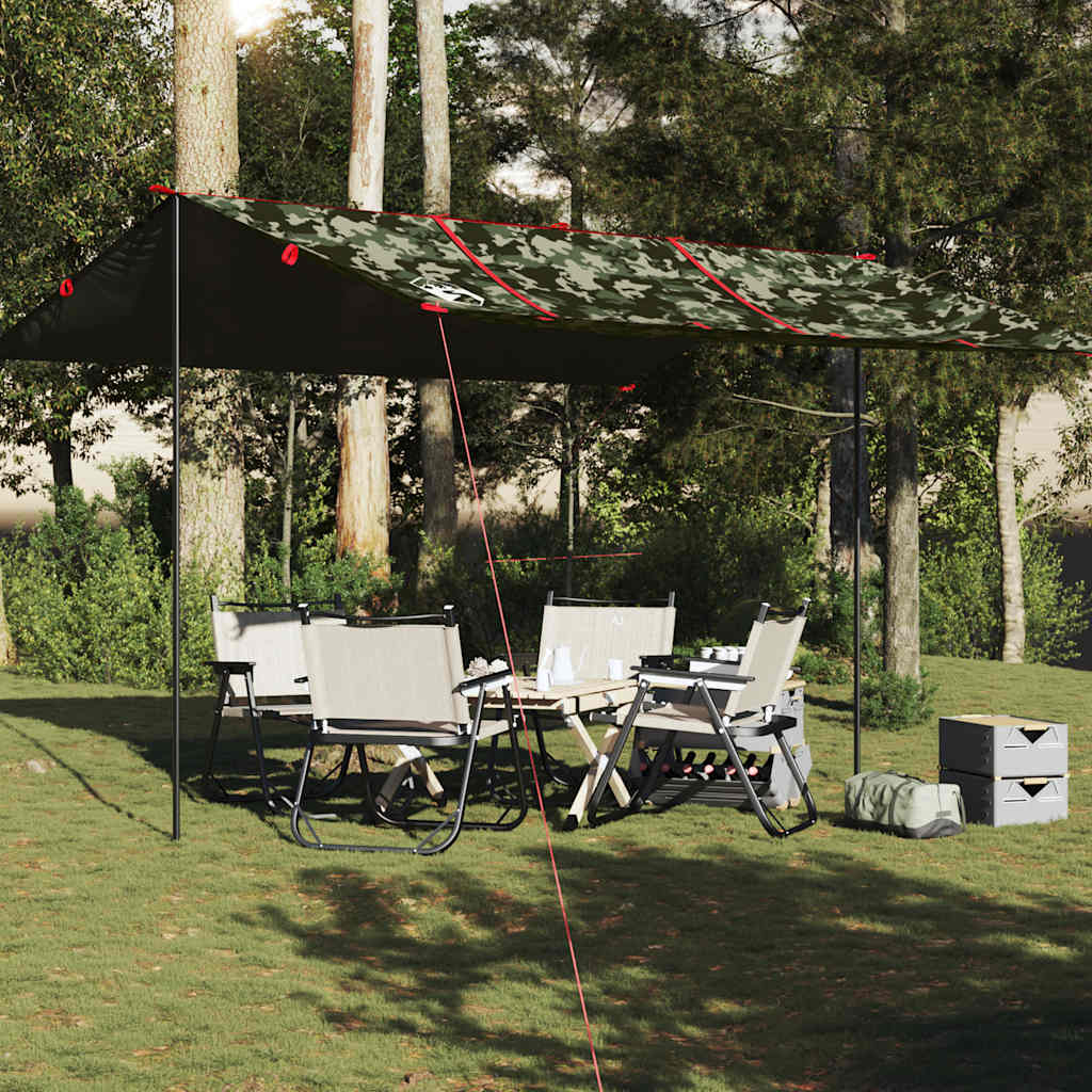 Vidaxx auvent de camping étanche 451x420 cm camouflage