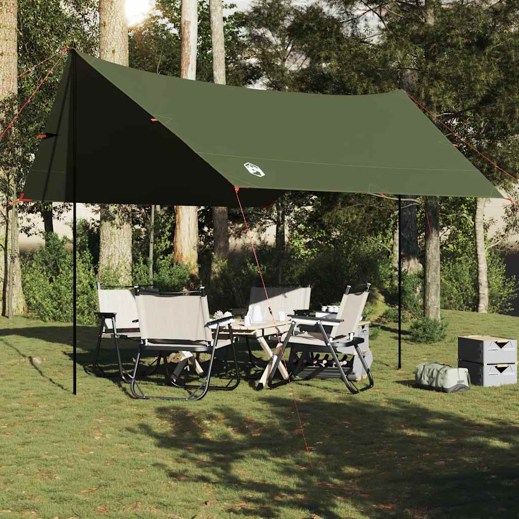 Vidaxx auvent de camping étanche 438x376x212 cm vert olive