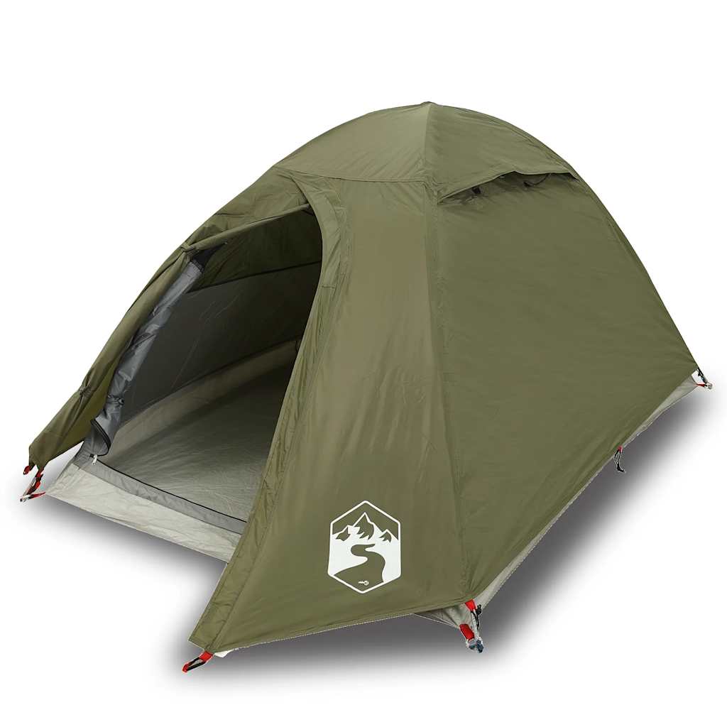 Tente dôme VidaXL 2 personnes imperméable vert olive