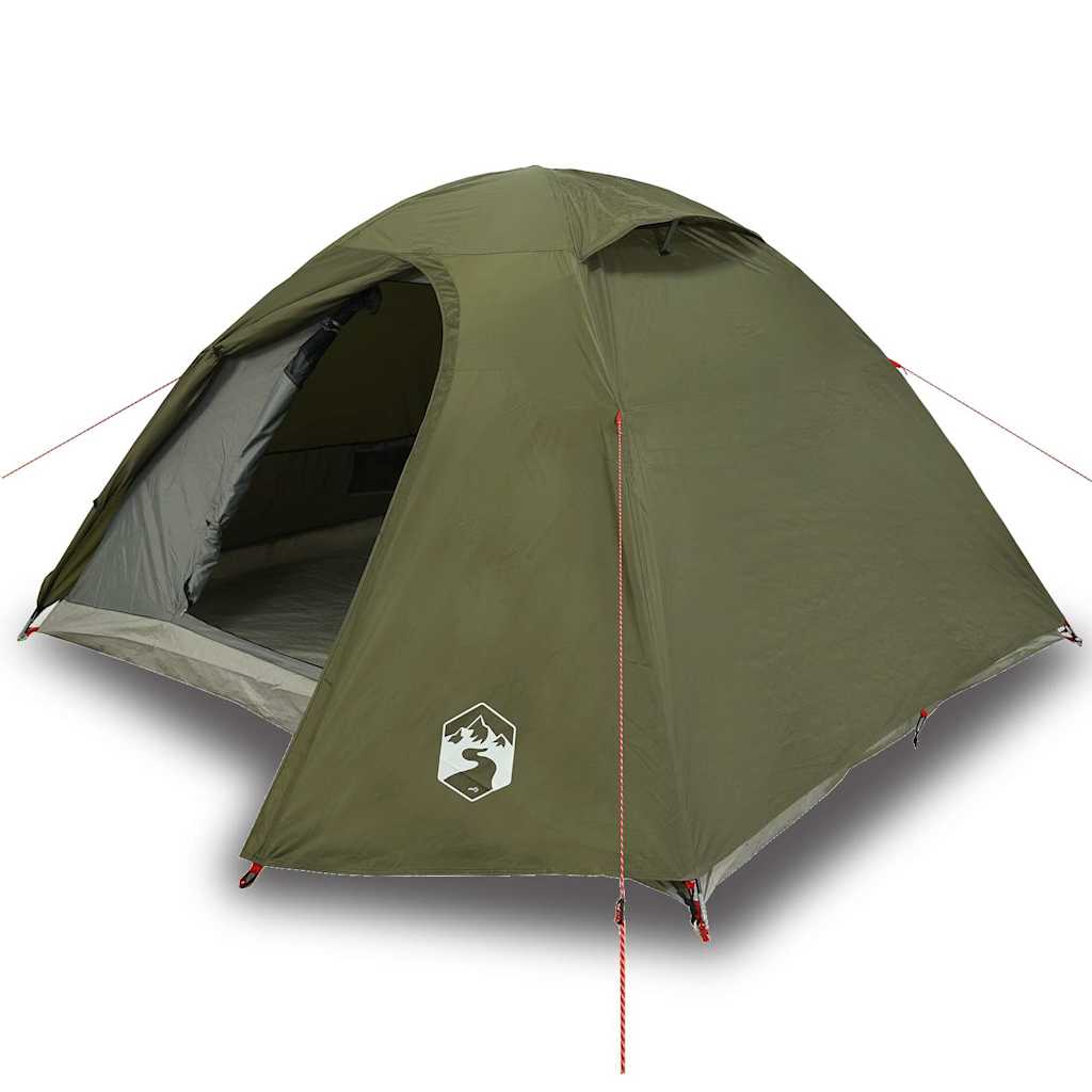 Tente dôme VidaXL 4 personnes imperméable vert olive