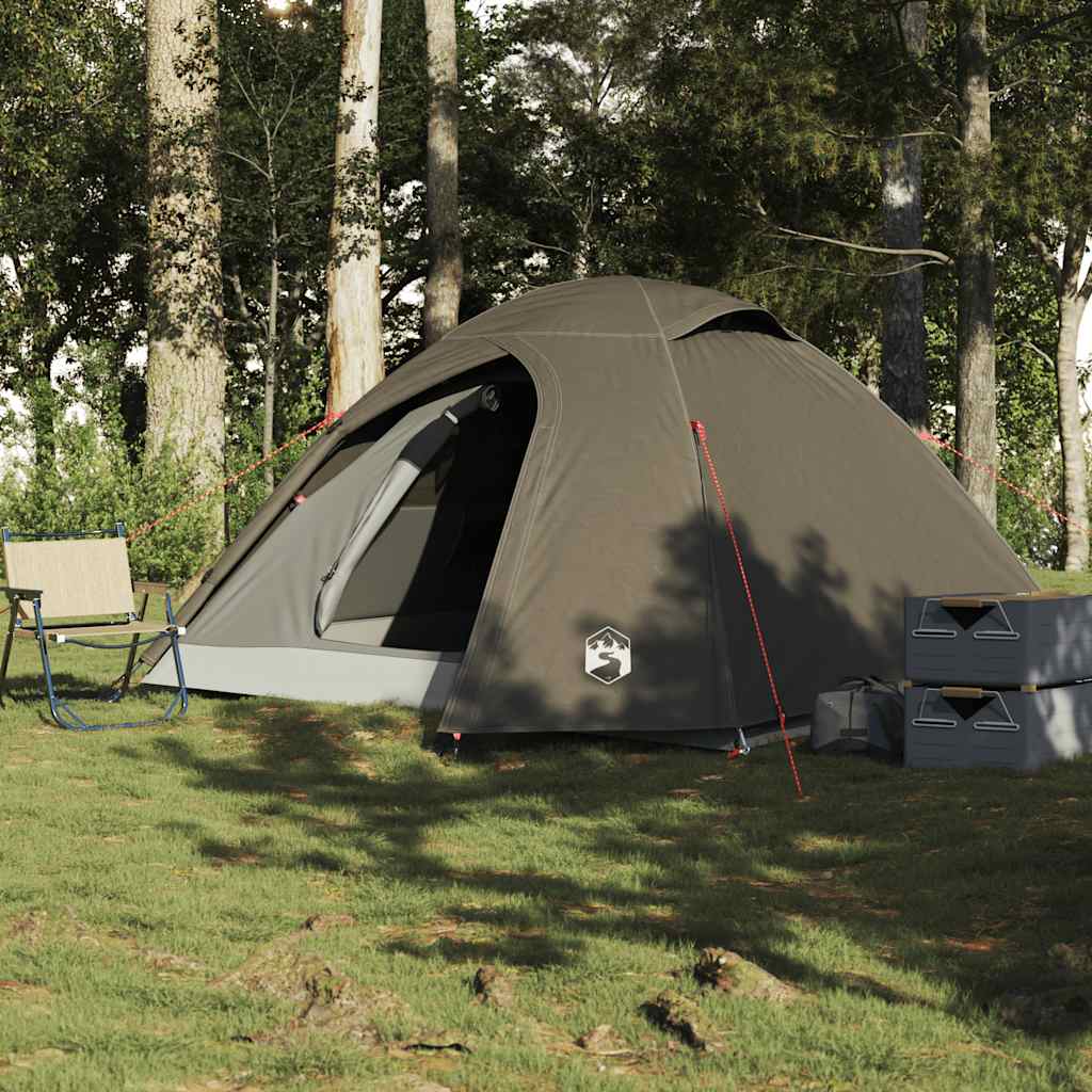 Tente dôme Vidaxx 4 personnes imperméable marron