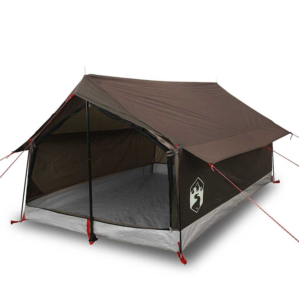 Tente VidaXL 2 personnes imperméable marron