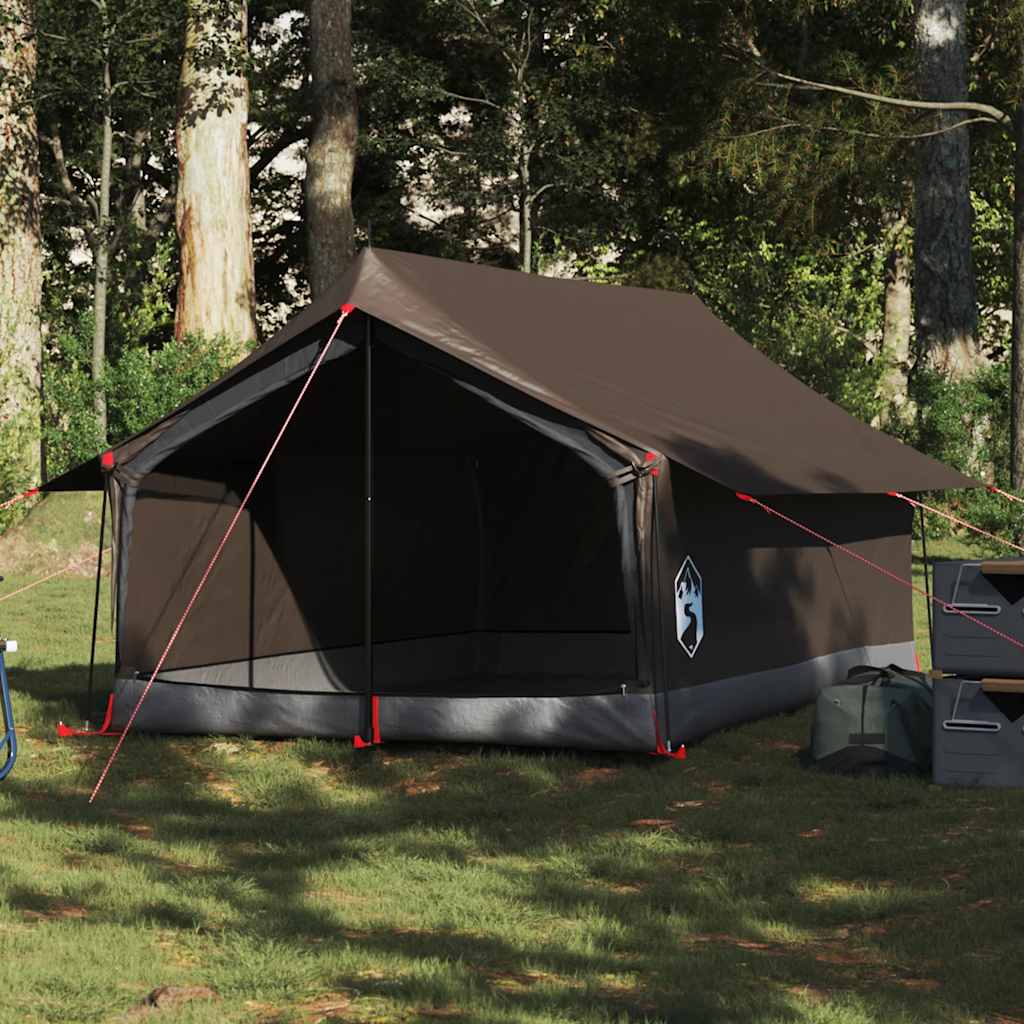 Tente VidaXL 2 personnes imperméable marron